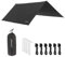 Clostnature Toldo Impermeable para Camping - Lona de Tiendas Compacto y Duradero, Toldo de Refugio Exterior de 366 x 293 cm para Hamaca, Mochilero, Senderismo, Refugio de Tienda, Ultraligero