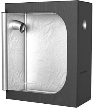 YUENFONG Tienda de cultivo para plantas, tienda de cultivo, armario de cultivo, caja de invernadero, caja de cultivo interior, para plantas, flores, verduras, 120 x 60 x 150 cm