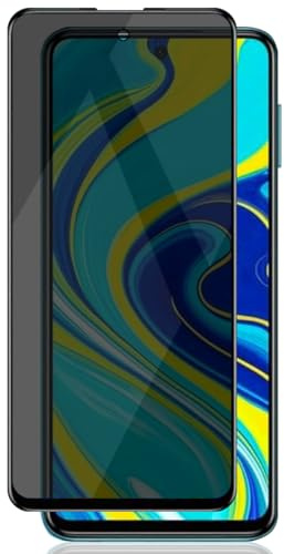 Zerrshoo 1 Piezas Cristal templado Antiespía para Redmi Note 9S/Note 9 Pro | Privacidad Protector Pantalla, Dureza 9H Antiarañazos Anticaída, Antihuellas, Sin Burbuja, Instalación Fácil, Face ID