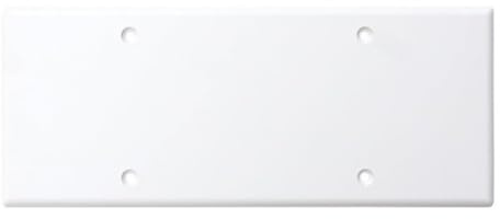 1 Coperchio per scatola 506/507, per cassetta a 6/7 moduli/posti, coperchio di chiusura universale, viti incluse, colore bianco, in plastica di alta qualità