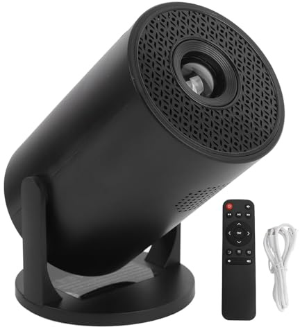 Mini, Portátil Video Projector Full HD 1080p Admite 150SSI 8000L 270 Grados Ajustables con Fidelidad Inalámbrica para PCS de Teléfonos Inteligentes