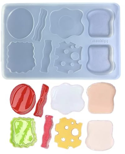 Stampo in silicone a forma di hamburger per fare hamburger, stampi riutilizzabili per pane, biscotti e torte