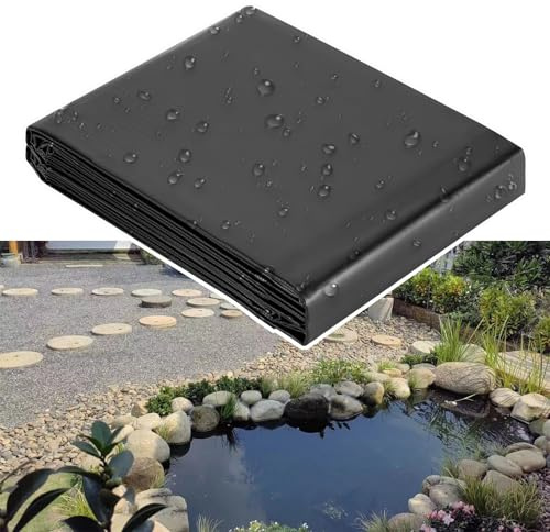 Preformed Pond Liners 0.5mm HDPE - Durable, Fish & Plant Friendly Membrane for Outdoor Ponds & Waterfalls, Impermeable Underlayment for Koi Ponds & Garden Use