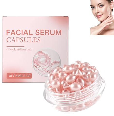 Capsule di vitamina E per il viso, siero viso anti-età per rassodare, illuminare, idratare e nutrire la pelle, ridurre le linee sottili, riparare la pelle secca, siero schiarente (1pcs)