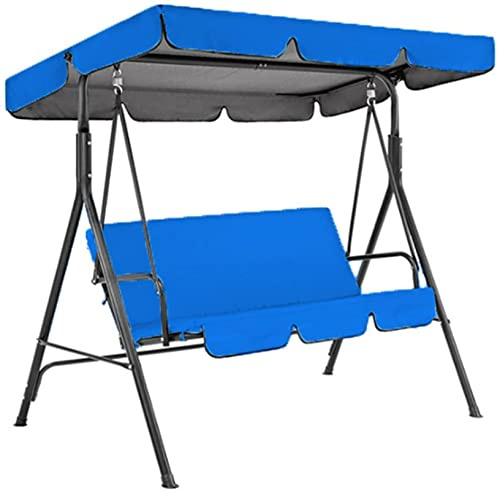 Replacement Canopy for Hollywood Swing Waterproof UVResistant Oxford Fabric Garden & Patio Swing Cover + Seat Cushion for 2/3 Person Hammock Chair