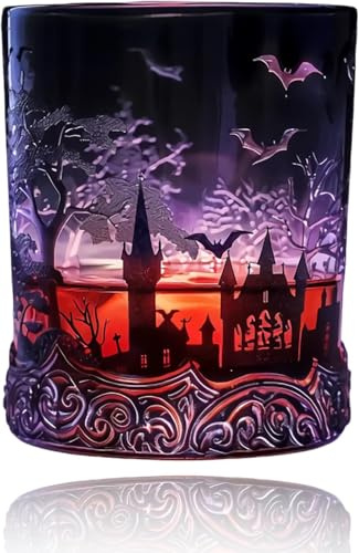 Generisch Whiskyflasche im Zaubertrank-Stil, Gothic Vampir Elixier Whiskyflasche, Weinkaraffe, Halloween Whiskyflasche, Perfekt für Halloween, Bar-Dekoration & Sammler (1 * Wine Glass)