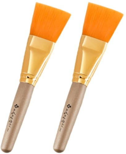 LOLIPPYY 2pezzi Pennello Portatile Per Maschera Viso Applicatore Per Trattamento Per Strumento Applicatore Per Facciale Lavabile e Riutilizzabile Adatto Per Uso Domestico