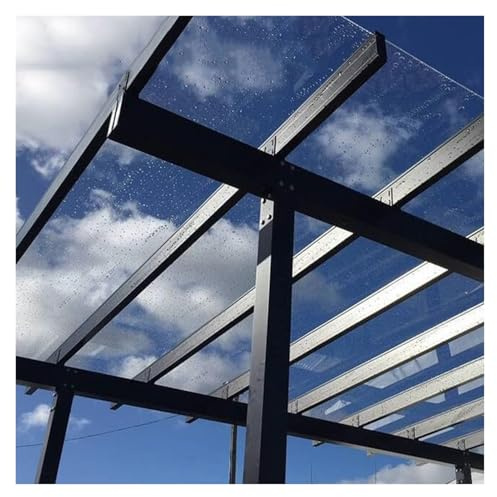 Qulamrdk Polycarbonate Greenhouse Sheets Garden House Roof Covering for Outdoor, Greenhouses, Sheds, Carports, Replacement Shed Panel(0.8x3m/2.62x9.84ft)