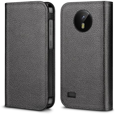 MEDMAX PU Leather Protective Case for Omnipod 5 | Lightweight Protective PDM Diabetic Storage Carrying Case with Dexcom G7 Cutout (Black)