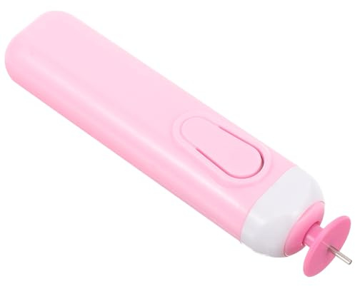 Zerodeko Bolígrafo Eléctrico Ranurado para Quilling, Herramienta de Plástico Duradero para Manualidades, Color Rosa, para Principiantes, Adecuado para Bricolaje y Enrollado de Papel