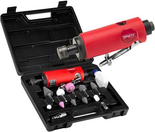 Smerigliatrice Pneumatica Diritta In Kit 15 Pz. Yamato
