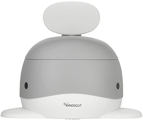 Kindsgut Kinder-Töpfchen, Babytopf WC/Klo, kinderfreundliches Wal-Design und dezente Farben, Toiletten-Training, Dunkelgrau