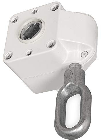 DIWARO.® | Schneckengetriebe für Markisen | 7:1 | RAL 9010 | 13mm Innenvierkant | Markisengetriebe