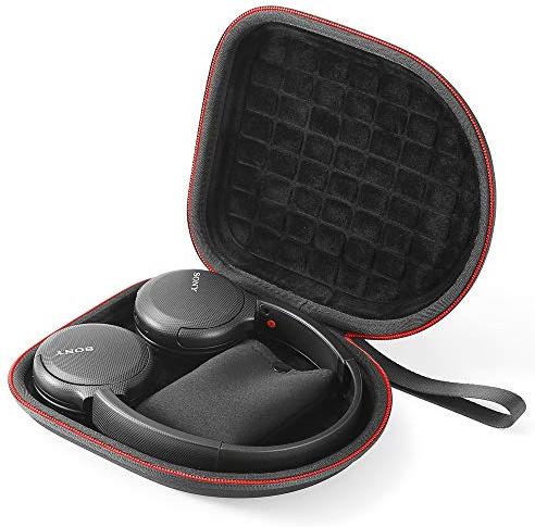 Custodia rigida per Sony Wh-CH510 / Sony WH-CH500, cuffie Bluetooth wireless MDR-ZX330BT Sony, custodia protettiva da viaggio per trasporto - Nero (fodera nero)