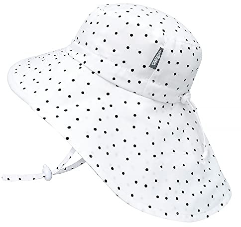 Jan & Jul Cappello da Sole per Bambino con Protezione del Collo (Taglia: 2-5 Anni, Punto)
