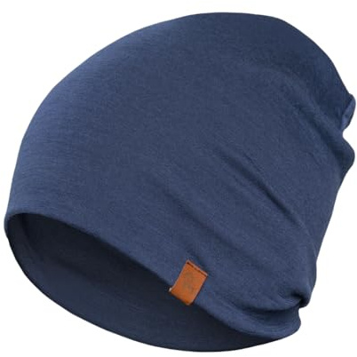 menique 100% lana merino, berretto invernale termico, sottile, leggero, in lana merino caldo, traspirante, per sci, jogging, ciclismo e attività all'aria aperta, jeans, Taglia unica