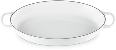 Le Creuset Emaillierter Gusseisen-Backofen, oval, 3 l, Weiß