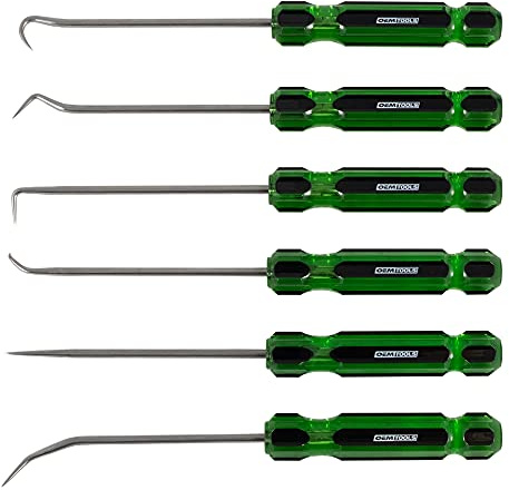 OEMTOOLS 26545 6 Piece Hook And Pick Set With Acetate Handle, Hook Tool And Pick Tool, Vehicle Pick And Hook Set, Pick Tool Set For Mechanics