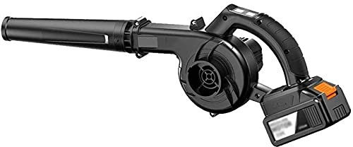 Soplador de Hojas inalámbrico 2 en 1 aspiradora/barredora de Mano Cargador de batería de Iones de Litio de Velocidad Variable para soplar Hojas/quitanieve