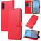 KKEIKO Hülle Kompatibel mit Samsung A70 / Galaxy A70S, Magnet Klappbar Handyhülle mit Kartenfach, PU Leder Stoßfest Schutzhülle für Samsung Galaxy A70 / Galaxy A70S, Rot