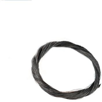 Violinbogen Pferdehaar Weißes oder schwarzes Bogenhaar für Bratsche Violinbogen Mongolei Rosshaar 4/4-1/8 Violine Geigenzubehör (Color : 1-8 Violin Black)