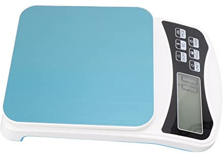 Báscula Eléctrica Blanca de Alta Precisión para Hornear Alimentos, Balanza de Alimentos Plana Electrónica ABS, 0,1g