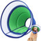 Collare Elisabettiano Cane Morbido, Collare Protettivo per Cani e Gatti, Collare a Cono Traspirante per Cani, Protettivo per Recupero Postoperatorio, Collare Anti Morso o Leccato (Blue, Size 3)