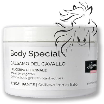 Creme Chauffante Musculaire - Baume du Cheval – 500 ml – Pferdebalsam - Baume Gel de Massage pour le Dоs et les Artiсulations aux Extraits Végétaux – Lady Venezia – Made in Italy