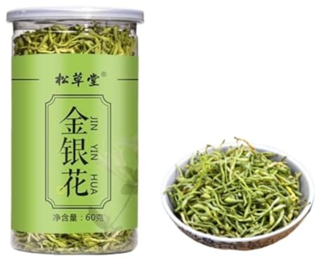 Thé Naturel Tisane Saine - Thé Chèvrefeuille Deux Fleurs Double Fleur 60g / 2,11oz Non Additif/Séchage Naturel