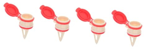 VOSAREA 4pcs Milk Bottle Pourer Lid for Box Milk Beverage Portable Drinks Spout Pourer Keep Drink Fresh Kitchen Supply Accessory