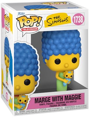 Funko Pop! TV: The Simpsons - Marge Simpson | Merchandising Oficial de Cartoon/Animation - Figura de Vinilo Coleccionable para Decoración - Regalo Friki de Cumpleaños