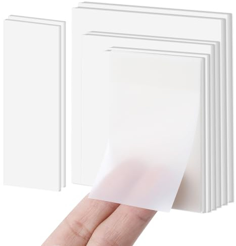 AOZUO 400 Blätter Transparente Haftnotizen, Vier Größen Durchsichtige Sticky Notes Transparent Wasserfest Clear Sticky Notes Durchsichtige für Schule Schulsachen Büro Zuhause Bibelkommentare
