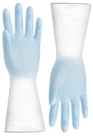 Guanti da cucina utility - Guanti di pulizia in gomma, guanti da cucina | Guanti da tavola impermeabili per stoviglie, faccende domestiche e giardinaggio