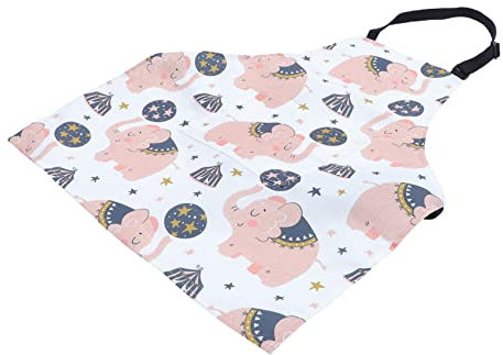 KICHOUSE 1 Stück Schürze mit Animal-Print malschürze kinderschürze Gartenarbeit Schürze Kittel für Kunstmalerei Schürzen wasserdichte Schürze Malkittel Polyester Weiß