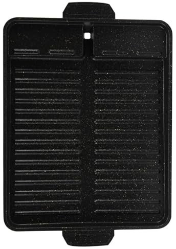 Lonrtesw Bandeja de Parrilla de Barbacoa Coreana PortáTil Placa de Parrilla Antiadherente Estufa de Gas Butano Cocina Fiesta Picnic Terraza Bandeja de Barbacoa de Playa