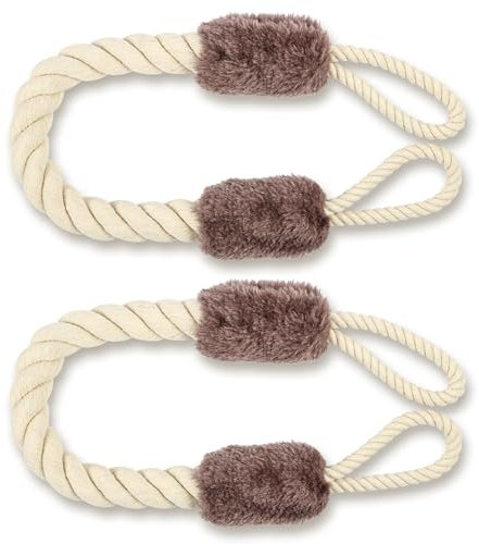 AYESY Anti-Crash Door Handles Rope,2pcs Door Stop Rope,Anti-Collision Baby Pet Safety Finger Pinch Guard Protectors,Decorative Cord Clamp for Noise Reducing and Quiet