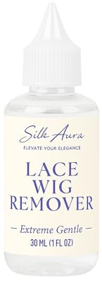 Silk Aura Lace Wig - Removedor de pegamento de acción rápida para pelucas y postizos de encaje frontal, suave con la piel, no graso, fácil de enjuagar, 30 ml (1 oz)