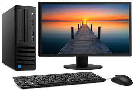 Générique Ordinateur de Bureau Reconditionné avec i5, 16 Go RAM, 240 Go SSD, Écran 22 Pouces, Clavier et Souris, Garantie 12 Mois
