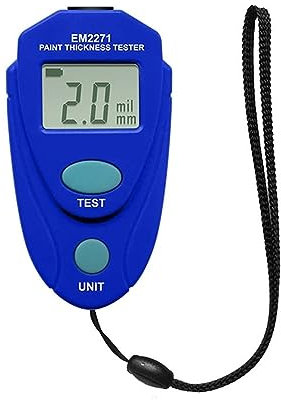 Spessimetro Vernice, Misuratore di spessore digitale for mini automobili Misuratore di spessore del rivestimento del display LCD Misuratore di spessore del rivestimento for auto(EM2271)