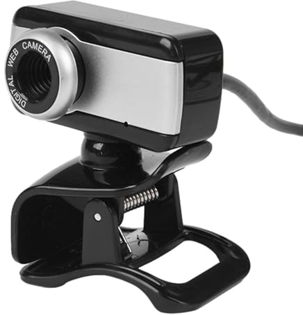 Webcam Con Microfono - Fotocamera Per Computer USB, Web Cam Regolabile | Camera Desktop Ad Alta Definizione, Videoregistratore Automatico Con Microfono Integrato, Rotazione A 360 Gradi Per Lo Streamin
