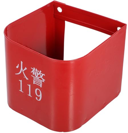 Alipis Wall-mounted Fire Extinguisher Box with Reinforced Holder Secure Fire Extinguisher Support for Home Office Shops Quick Installation Red Storage Rack