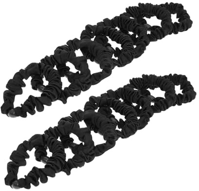 Mobestech 15piezas Coleteros para Mujer Bandas Elásticas Pelo de Gomitas Pelo Negras para Uso Diario o Ocasiones Especiales