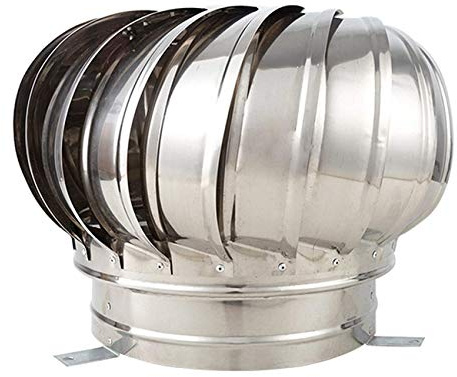 Cappuccio rotante per comignolo, Cappuccio for camino rotante in acciaio inossidabile, ventilazione anti-corrente discendente, diverse dimensioni(450mm)