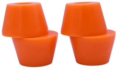 MERIGLARE 4 Piezas Longboard Bushing Kit de Bushings para Trucks de Fingerboard Cojines de Skateboard de PU Alta Resistencia para Mayor Confort Y Estabilidad Re, Naranja