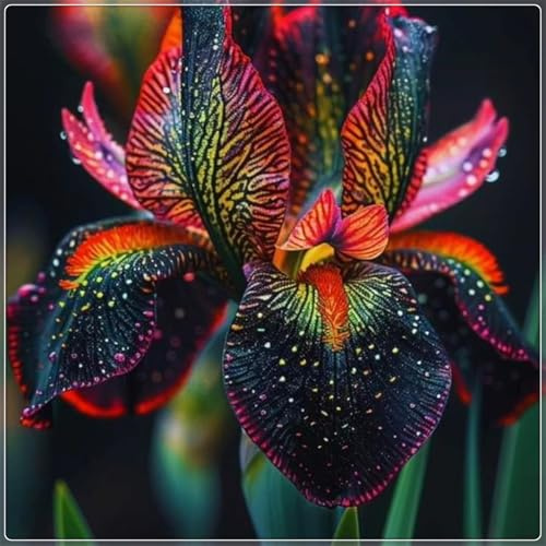 Pétalos Sedosos y Multidimensionales -Iris bulbos-Ideal para Climas con Estaciones - Bulbos de Iris - -15 Bulbos