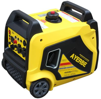 Generador Inverter AY-4500 KT de Gasolina 4000 W con Arranque Eléctrico Silencioso 65 dB para Uso Profesional y Electrónica Sensible - Maestro Ferretero