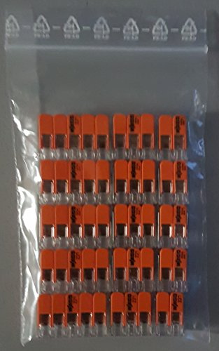 Wago anslutningsklämmor GENISYS-SET® 5x221-412,5x221-413,5x 221–415 i genomskinlig återförslutningsbar tryckförslutningspåse