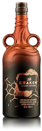 The Kraken Unknown Deep - Limited Edition. Il rum nero speziato con una storia leggendaria e una miscela unica: canna da zucchero, rum caraibici scuri e 13 spezie. Bottiglia da 70cl, vol. 40%.