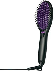 InStyler Straight Up Max Ceramic Straightening Brush - Detangling Hair Brush Straightener with Powerful Ceramic Heated Plates for Smooth, Frizz-Free Hair - For Thick, Curly & Wavy Hair Types