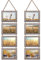 EYMPEU Grey 6x4 Photo Frame with Twine, Four Horizontal 6x4 Frames Integrated Wall Hanging to Decorate Your Home, Living Room or Office,Two Pack